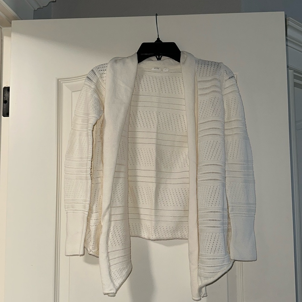 Gap kids off white cardigan , size L